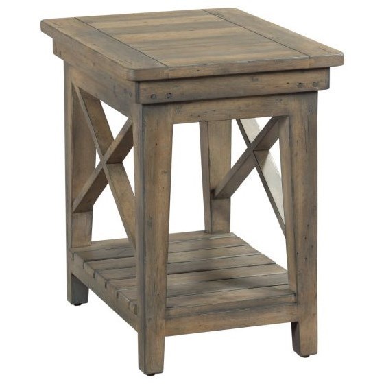Kincaid Furniture Mill House Melody Solid Wood Chairside Table Johnny